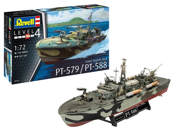 REV05165 - PT-588 / PT-57 torpedo boat to be assembled and painted - 1