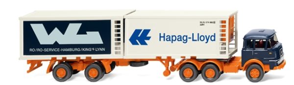 WIK052201 - KRUPP 6x2 with tray and container fridge HAPAG LLOYD / WL - 1