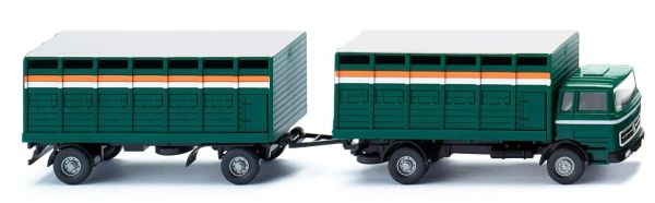 WIK056503 - MERCEDES 4x2 carrier with trailer 2 Axles Livestock transport - 1