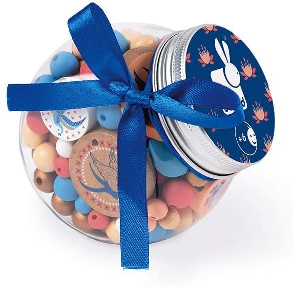 JAN06671 - Pot of Swallow bird beads - 1