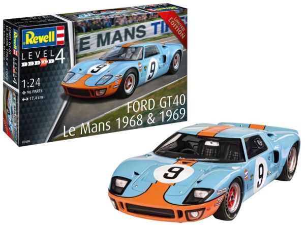 REV07696 - FORD GT 40 Le Mans 1968 to assemble and paint - 1