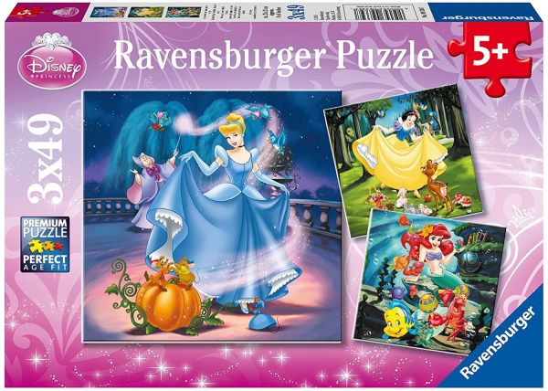RAV093397 - Disney Princess 3x49 Piece Puzzle - 1