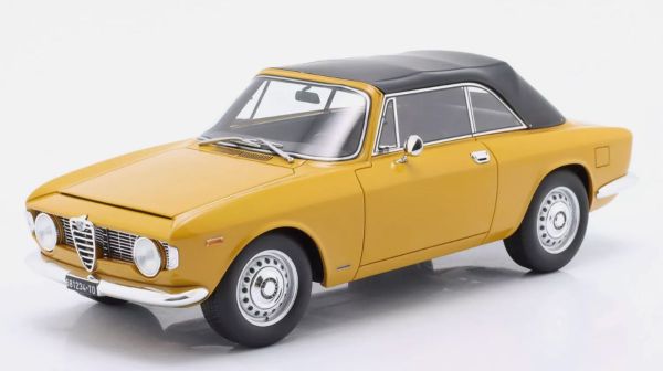 MITICA100087 - ALFA ROMEO Giulia 1600 GTC Cabriolet 1964 yellow black interior - 1