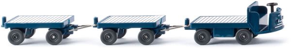 WIK116004 - Electric trolley with blue trailers - 1