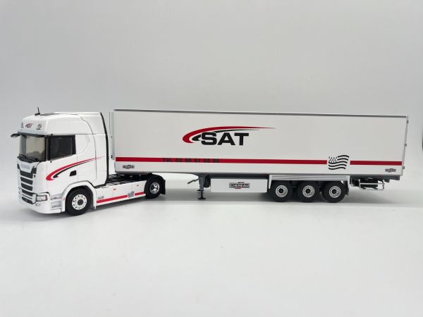 ELI117081 - SCANIA R450 4x2 with 3 Axles fridge trailer - Transport SAT - 1