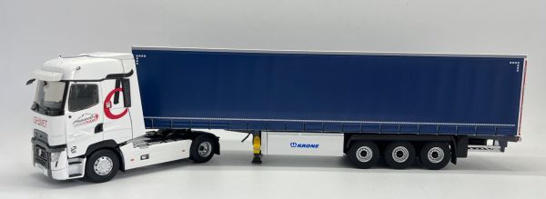 ELI118181 - RENAULT T520 High 2021 4x2 with tarpaulin trailer 3 Axles Transports CHANET - 1