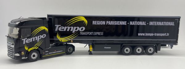 ELI118373 - DAF XG 4x2 with 3-axle tautliner trailer - Transport TEMPO - 1