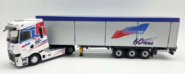 ELI118407 - RENAULT T High 4x2 2023 with COQUELLE 60-year-old 3-axle walking floor trailer - 1