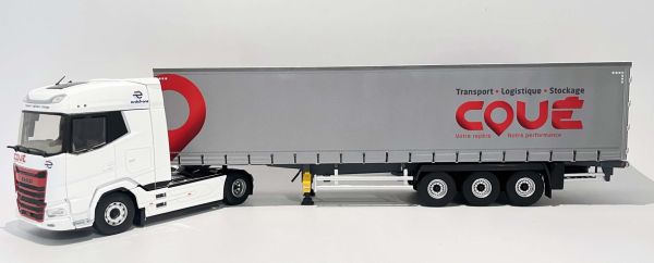ELI118452 - DAF XG 4x2 with 3-Axle curtainsider trailer, COUE Transport - 1