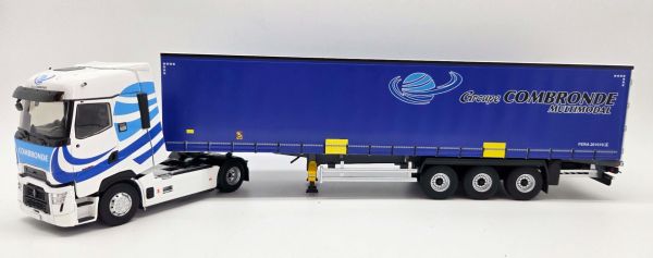 ELI118491 - RENAULT T High 4x2 2023 with COMBRONDE 3-axle curtainsider trailer - Multimodal - 1