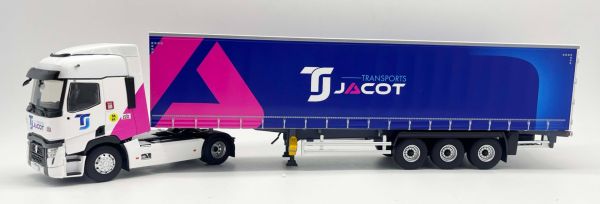 ELI118522 - RENAULT T 480 4x2 with 3-axle curtainsider trailer JACOT Transport - 1