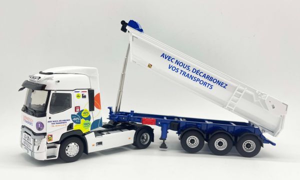 ELI118537 - RENAULT T 480 4x2 with 3-axle construction tipper TP TIP VERMEESCH Transports - 1
