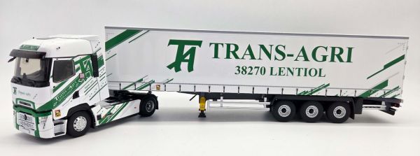 ELI118617 - RENAULT T High 2023 4x2 with 3-axle covered trailer TRANS-AGRI - 1