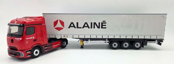 ELI118673 - MERCEDES-BENZ E-Actros 4x2 with 3-axle curtain-sided trailer - ALAINE Transport - 1