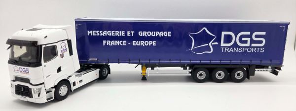 ELI118701 - RENAULT T High 4x2 2023 with 3-axle tarpaulin trailer DGS Transports - 1