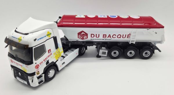 ELI118709 - Renault T 480 4x2 with 3-axle tipper truck, TDB DU BACQUE - 1