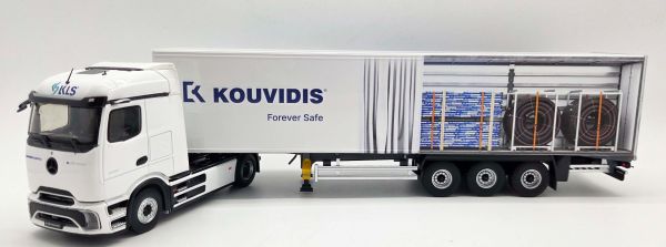 ELI118886 - MERCEDES-BENZ eActros 600 4x2 with 3-axle curtain-sider trailer (KOUVIDIS) - 1