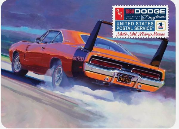 AMT1232/12 - DODGE Charger Daytona 1969 to assemble and paint - 1