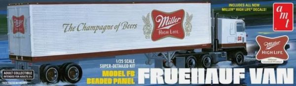 AMT1234/06 - 40-foot 2-axle container - MILLER BEER to assemble and paint - 1