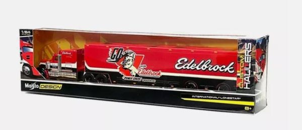 MST12418EDELBROCK - INTERNATIONAL Lonestar 6x4 red 2020 with trailer 2 Axles - EDELBROCK - 1
