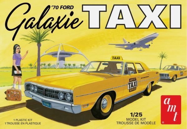AMT1243M/12 - 1970 FORD Galaxie Taxi to assemble and paint - 1