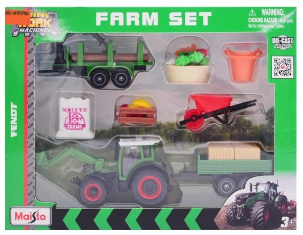 MST12564-C - FENDT 209 Vario set with loader, trailer, forestry trailer, and accessories - 1