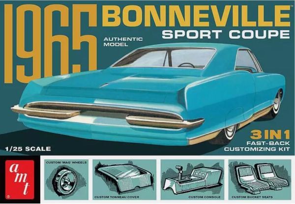 AMT1260/12 - PONTIAC Bonneville sports coupé 1965 to assemble and paint - 1