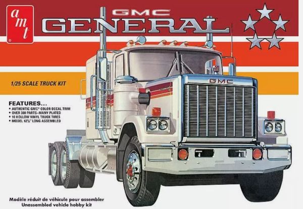 AMT1272/06 - GMC General 1976 6x4 to assemble and paint - 1