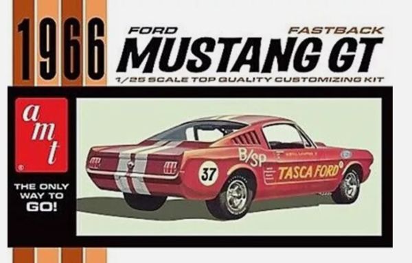 AMT1305/12 - FORD Mustang Fastback 1966 to assemble and paint - 1