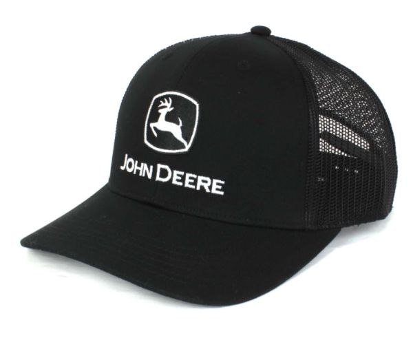 1308-3345-BK - Black cap with mesh back JOHN DEERE - 1
