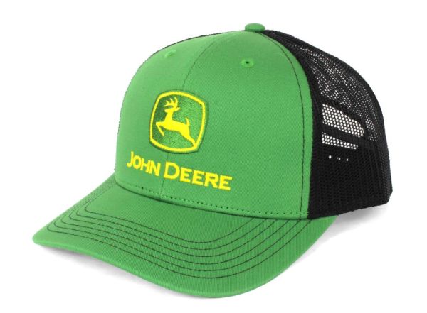 JA1308-3346-GRBK - JOHN DEERE Green Cap with Black Mesh Back - 1