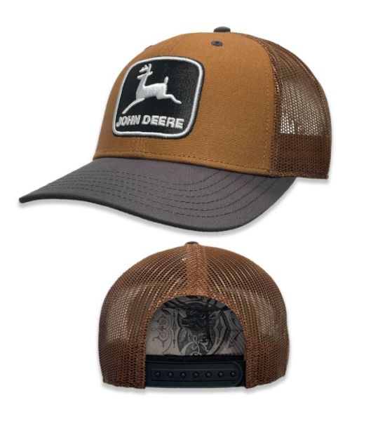 MC13083329CB - JOHN DEERE brown and grey mesh cap - 1