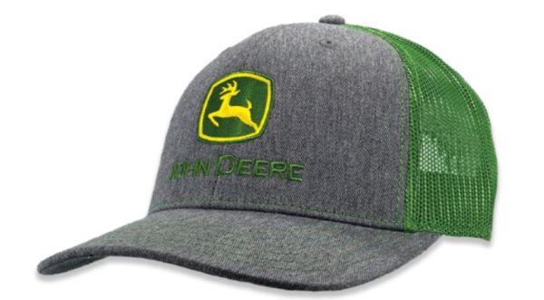 MC13083346GR - Gray Cap with Green Mesh Back JOHN DEERE - 1
