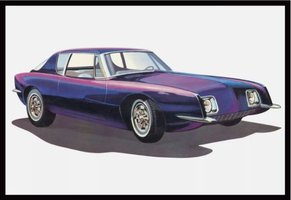 AMT1312/12 - STUDEBAKER Avanti 1963 to assemble and paint - 1