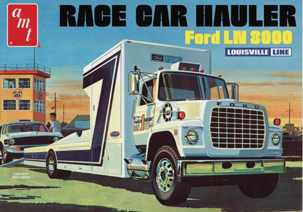 AMT1316/06 - FORD LN 8000 race car tow truck to assemble and paint - 1