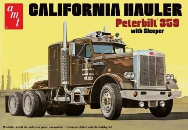 AMT1327/06 - PETERBILT 359 California Hauler 6x4 with sleeper to assemble and paint - 1