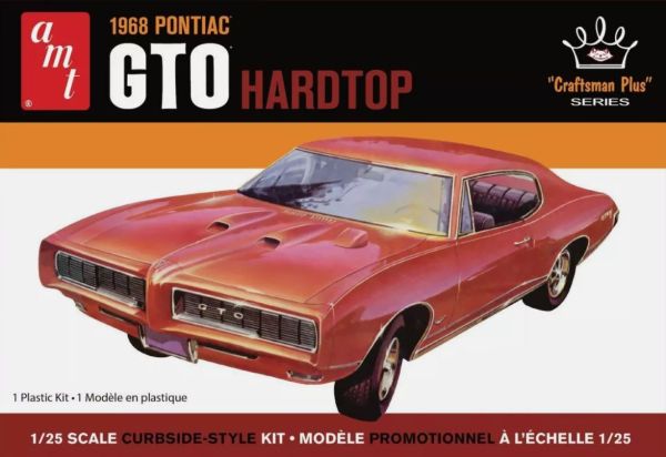 AMT1411M/12 - PONTIAC GTO Hardtop 1968 to assemble and paint - 1