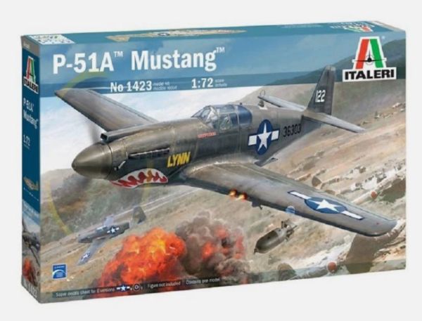 ITA1423 - MUSTANG P-51A Military Aircraft to assemble and paint - 1