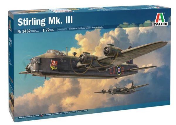 ITA1462 - STIRLING Mk.III bomber aircraft to assemble and paint - 1