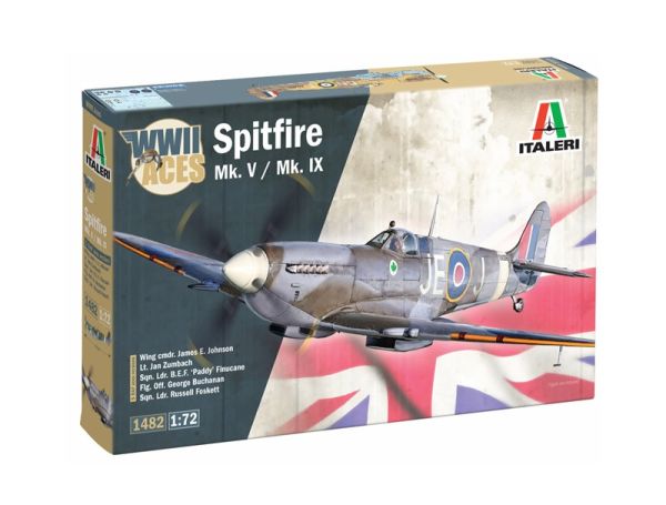 ITA1482 - SPITFIRE Mk.V / Mk.IX military aircraft kit (assembly and painting required) - 1