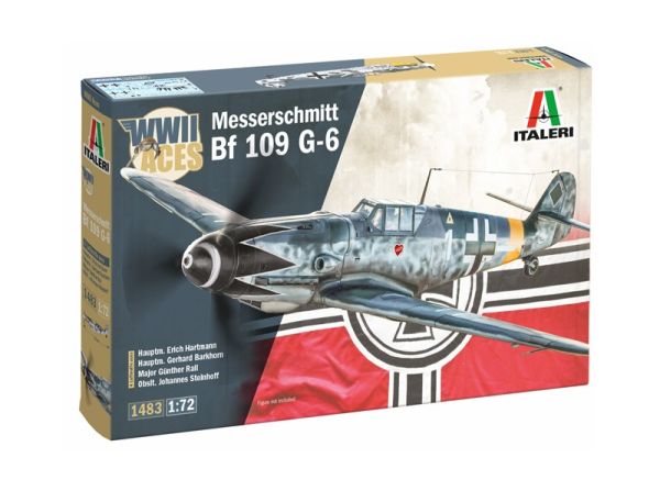 ITA1483 - MESSERSCHMITT BF 109 G-6 military aircraft kit (assembly and painting required) - 1