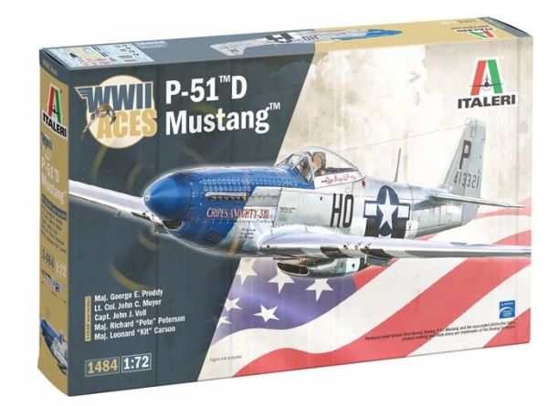 ITA1484 - P-51D MUSTANG Aces fighter jet to assemble and paint Paint - 1