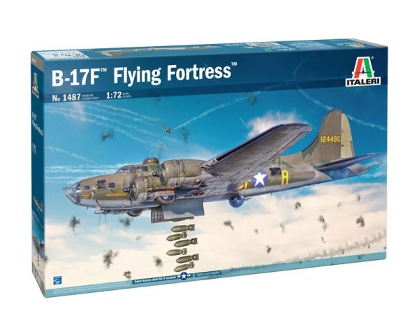 ITA1487 - B-17F Flying Fortress military aircraft (assembly and painting required) - 1