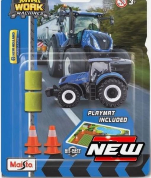 MST15592N - Set mini work machines - NEW HOLLAND T7 with accessories under blister - 1