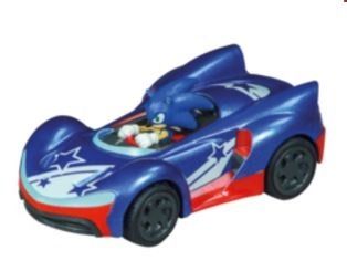 CARRERA15817074-C - Blue friction car with star SONIC The Hedgehog - Sonic - 1