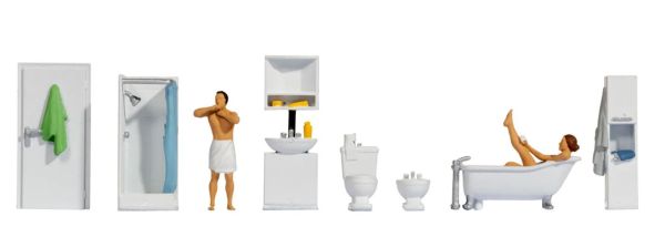 NOC16289 - Themed Figurine Set - Bathroom - 1