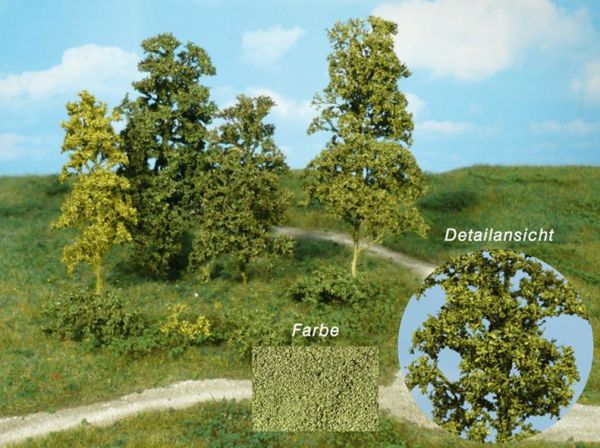 HEK1672 - 15 natural fibre trees and shrubs - dark green - 1