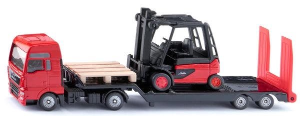 SIK1763 - MAN 4x2 truck with equipment trailer and LINDE forklift - 1