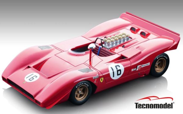 TM18-256B - FERRARI 612P #16 Watkins Glen 1969 C.AMON - Limited to 75 copies - 1