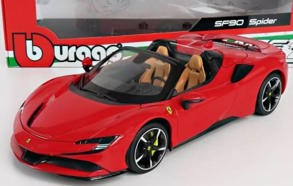 BUR18016 - FERRARI SF90 Spider 2020 Red - 1
